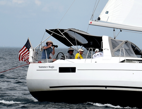Cockpit of Sailboat from Starboard